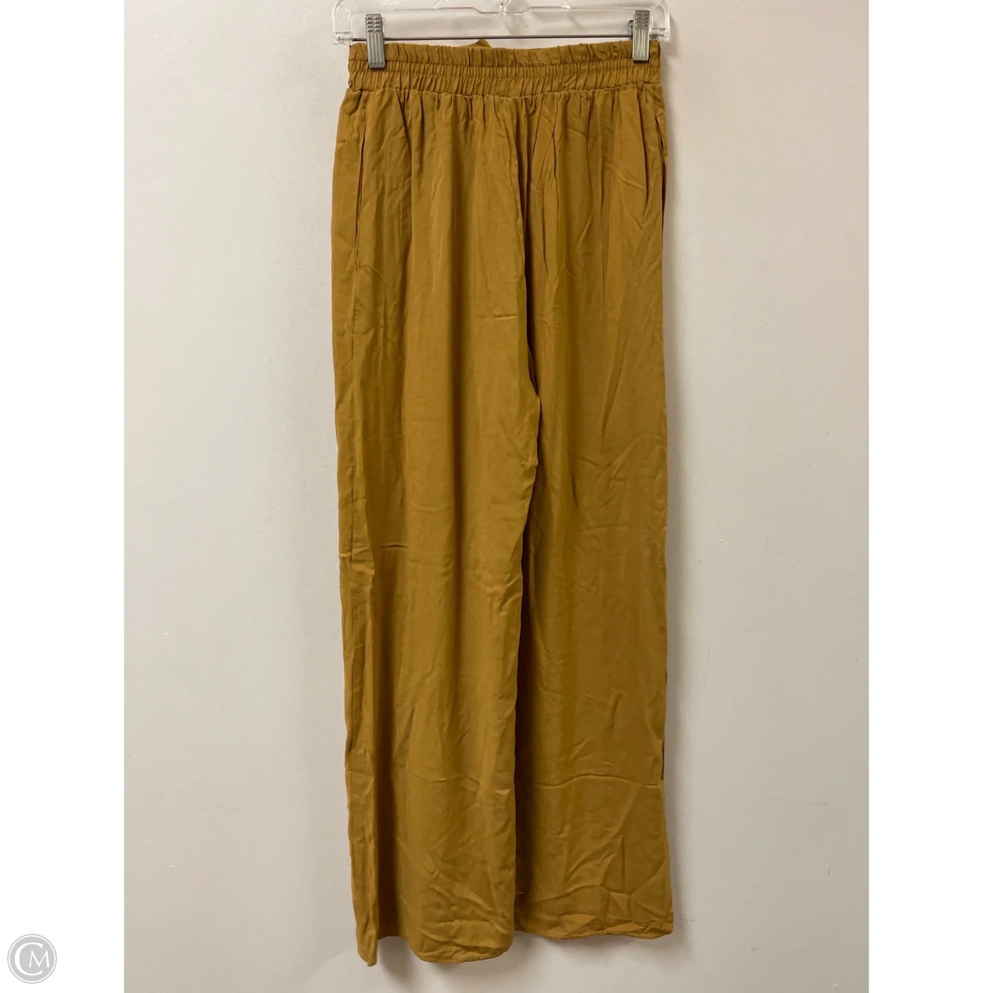 Pants Wide Leg By Ambiance Apparel In Yellow, Size: 4