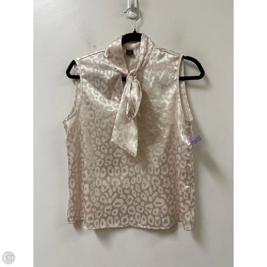 Top Sleeveless By Shein In Cream, Size: S