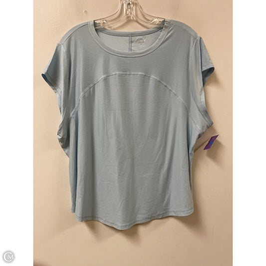 Athletic Top Short Sleeve By Old Navy In Blue, Size: Xl