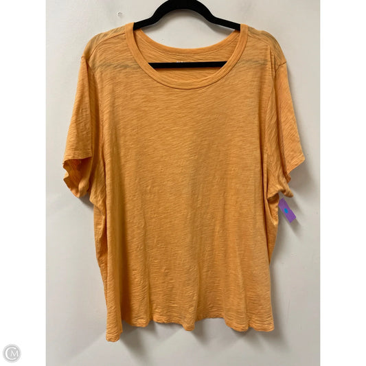 Top Short Sleeve Basic By Old Navy In Orange, Size: 2x