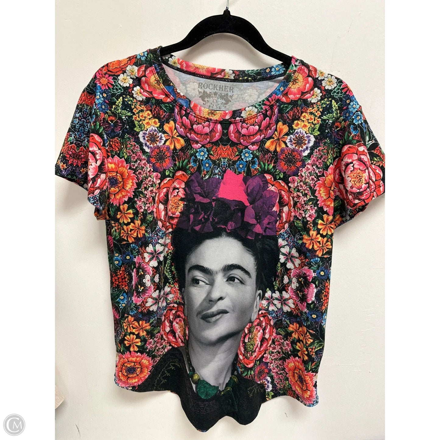 Top Short Sleeve By Clothes Mentor In Floral Print, Size: Xl