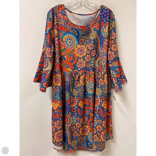 Dress Casual Short By Clothes Mentor In Floral Print, Size: 1x
