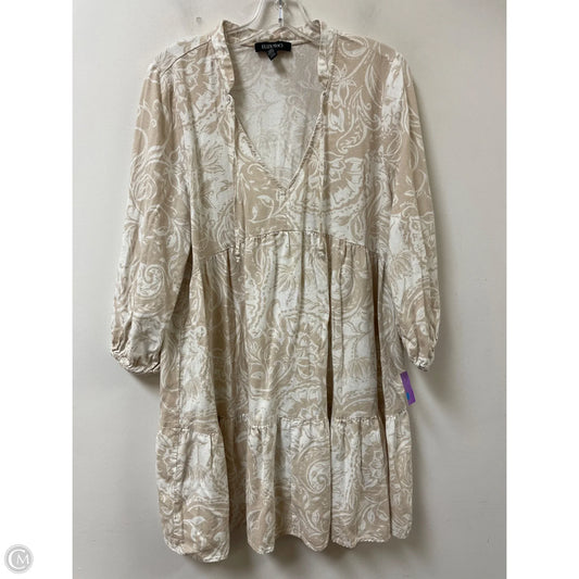Dress Casual Short By Ellen Tracy In Cream, Size: L
