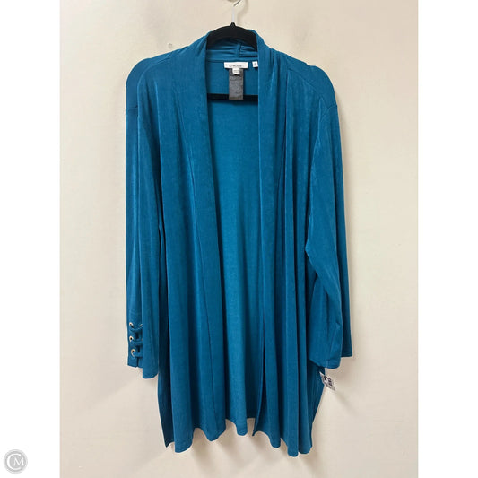 Cardigan By Chicos In Blue, Size: 1x