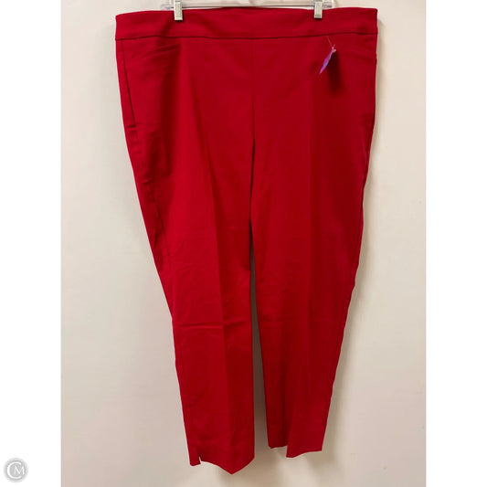 Pants Other By Chicos In Red, Size: 20