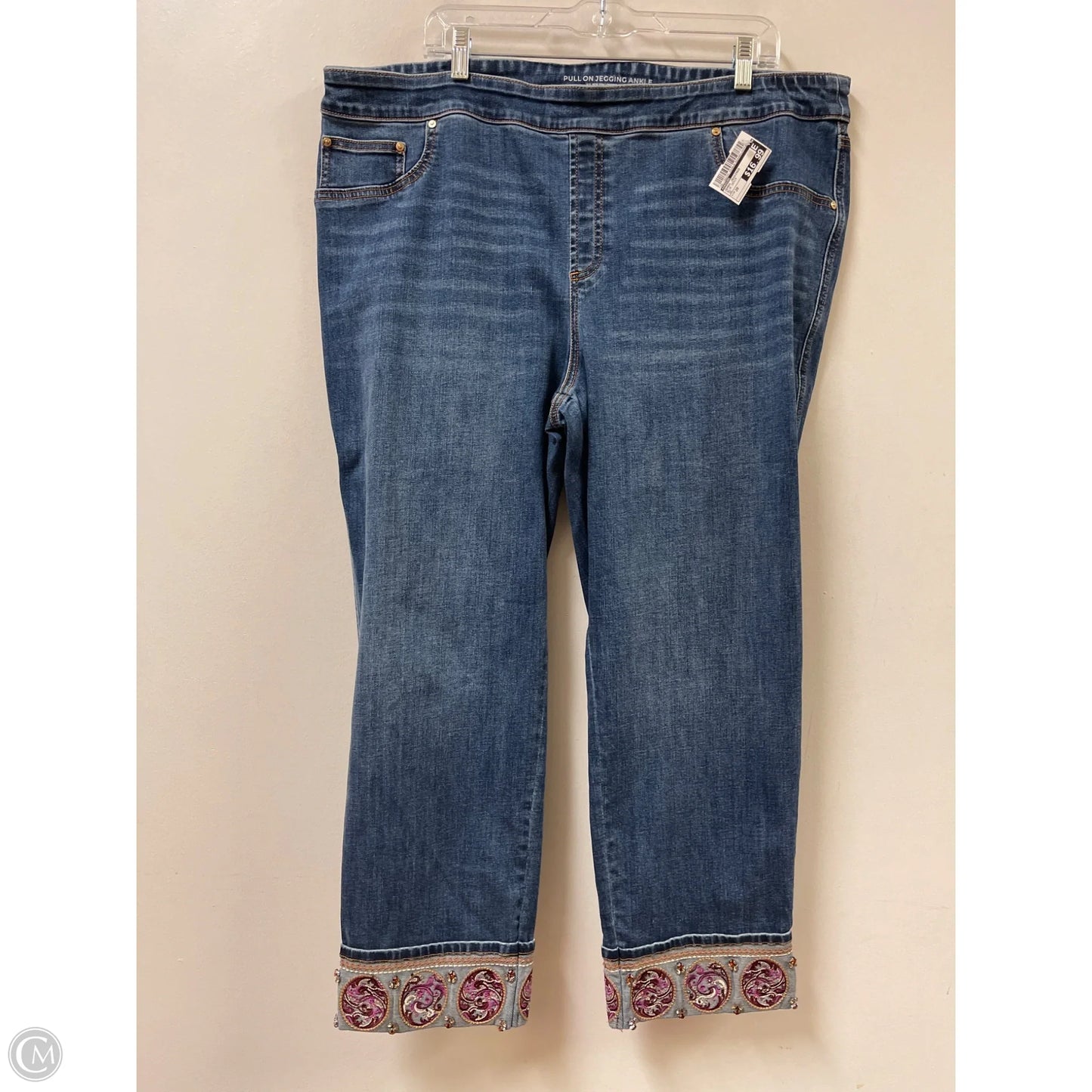 Jeans Jeggings By Chicos In Blue Denim, Size: 20