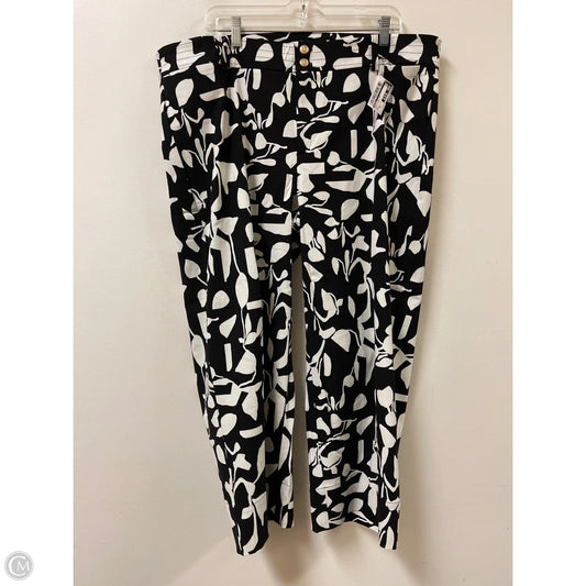 Pants Wide Leg By Chicos In Black & White, Size: 20