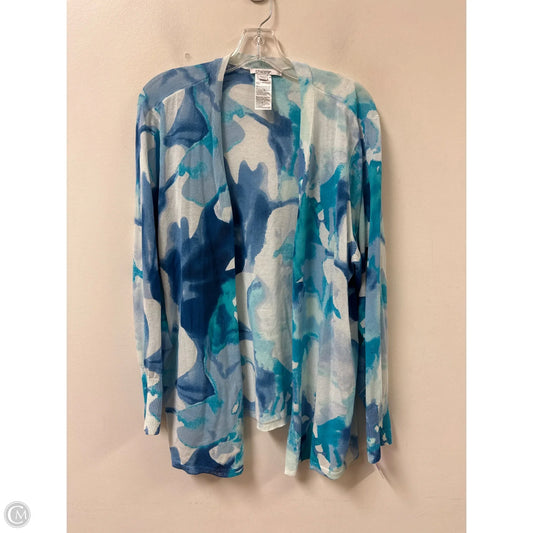 Cardigan By Chicos In Blue, Size: 1x