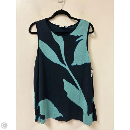Top Sleeveless By Chicos In Black & Green, Size: 1x