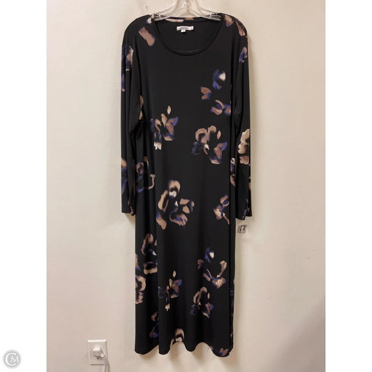 Dress Casual Maxi By Chicos In Black, Size: 1x