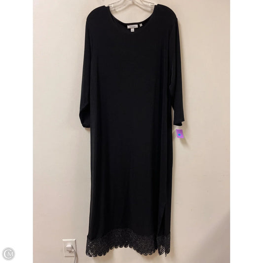 Dress Casual Maxi By Chicos In Black, Size: 2x