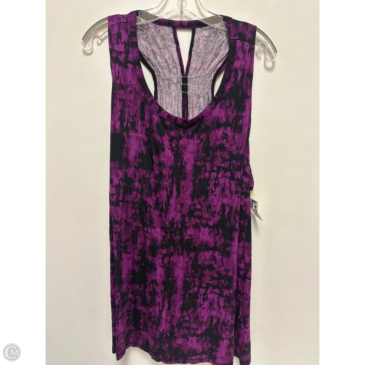 Athletic Top Short Sleeve By Livi Active In Purple, Size: 4x