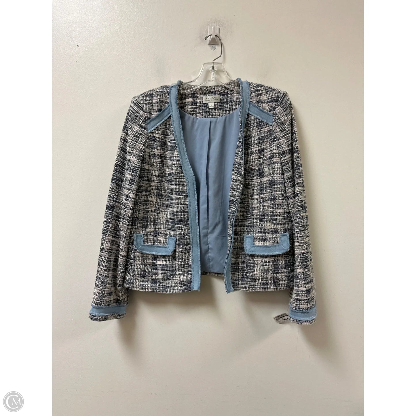 Blazer By Tahari In Blue, Size: M