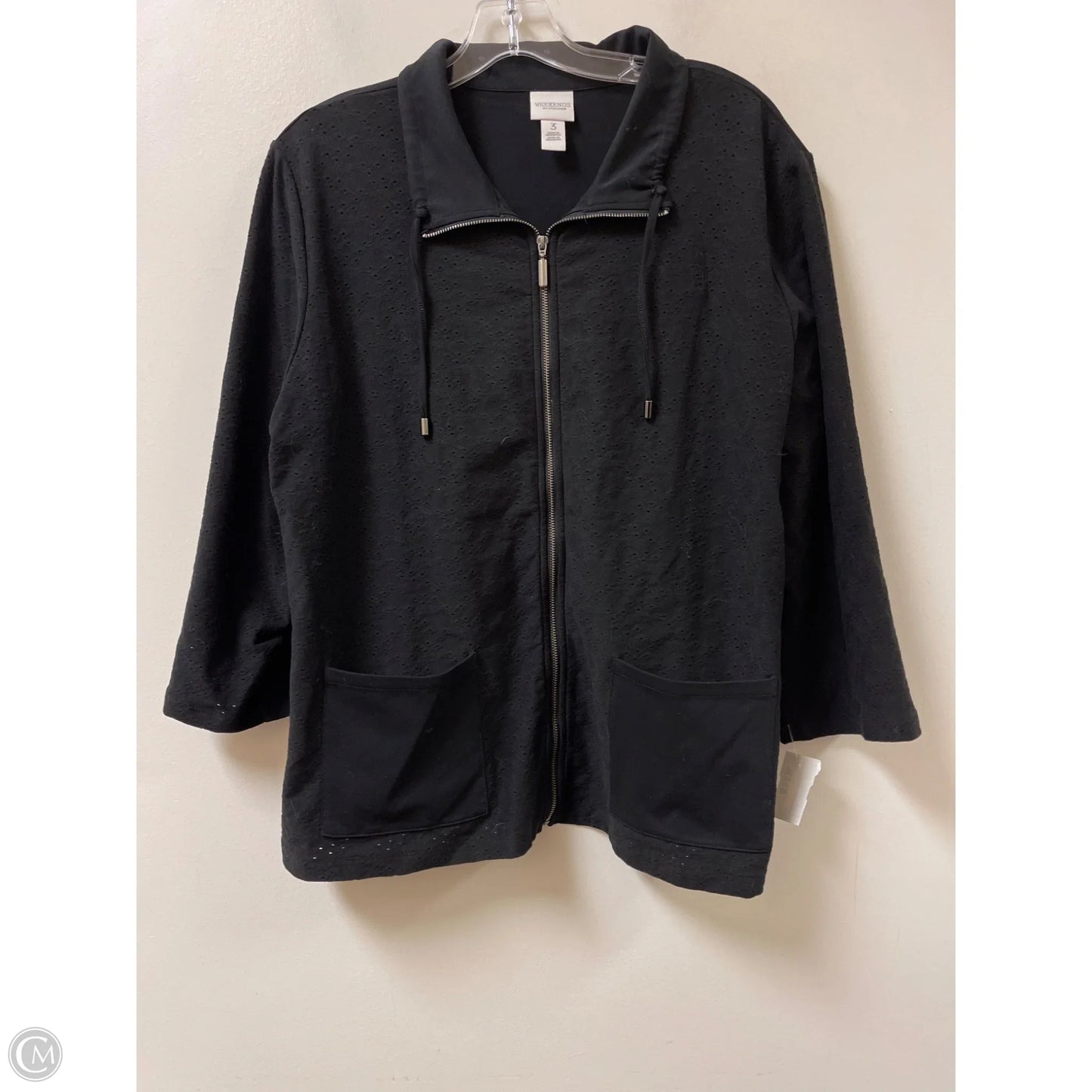 Jacket Other By Chicos In Black, Size: Xl