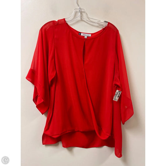 Top Long Sleeve By Jennifer Lopez In Orange, Size: L
