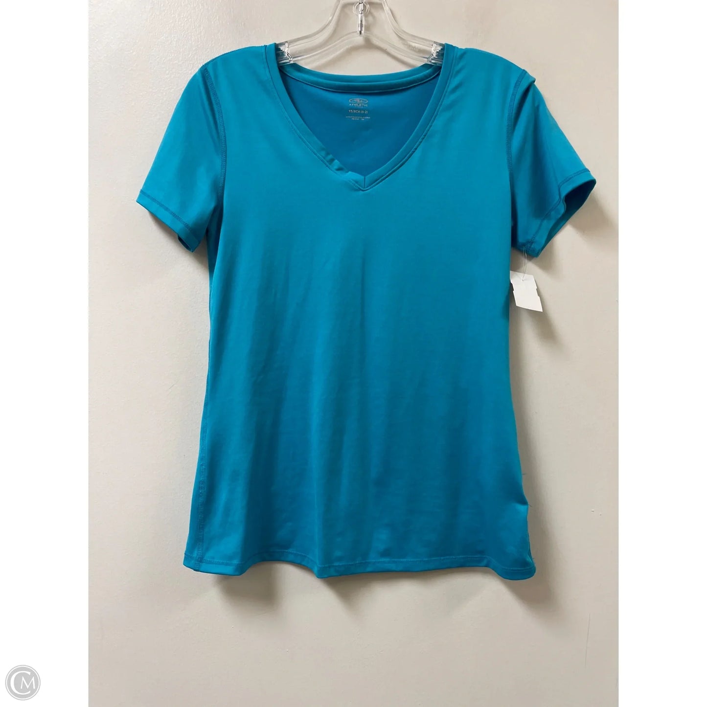 Athletic Top Short Sleeve By Athletic Works In Blue, Size: Xs