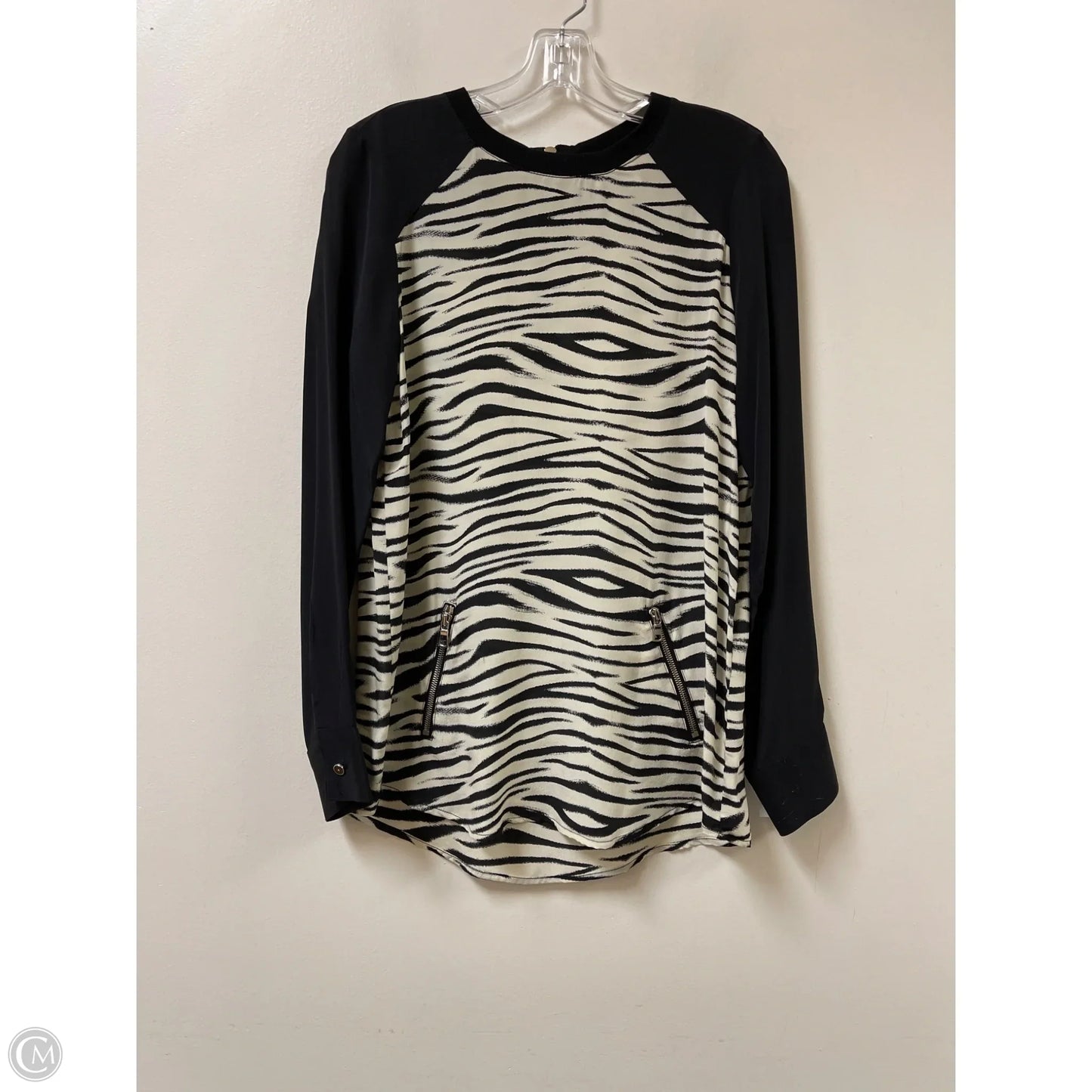 Tunic Long Sleeve By Fifteen Twenty In Animal Print, Size: S