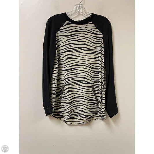Tunic Long Sleeve By Fifteen Twenty In Animal Print, Size: S