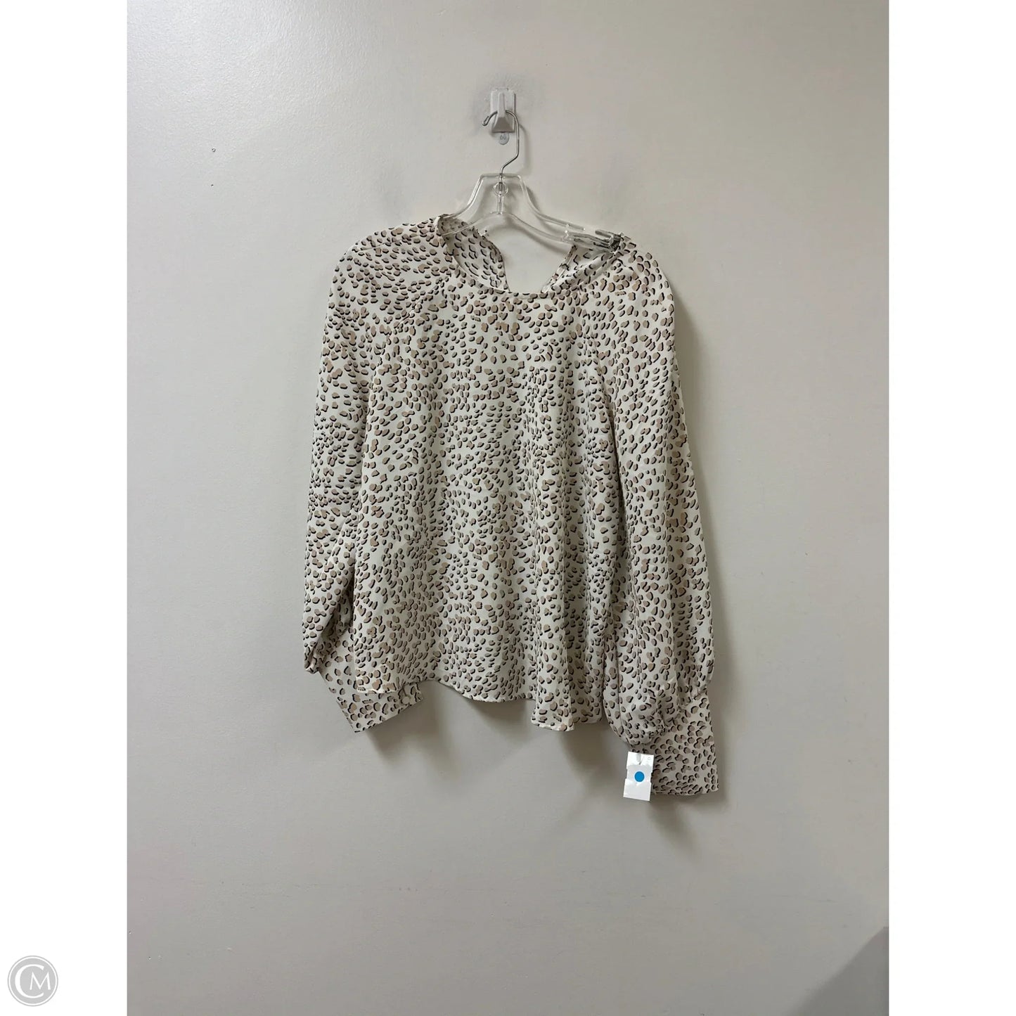 Top Long Sleeve By Express In Animal Print, Size: S