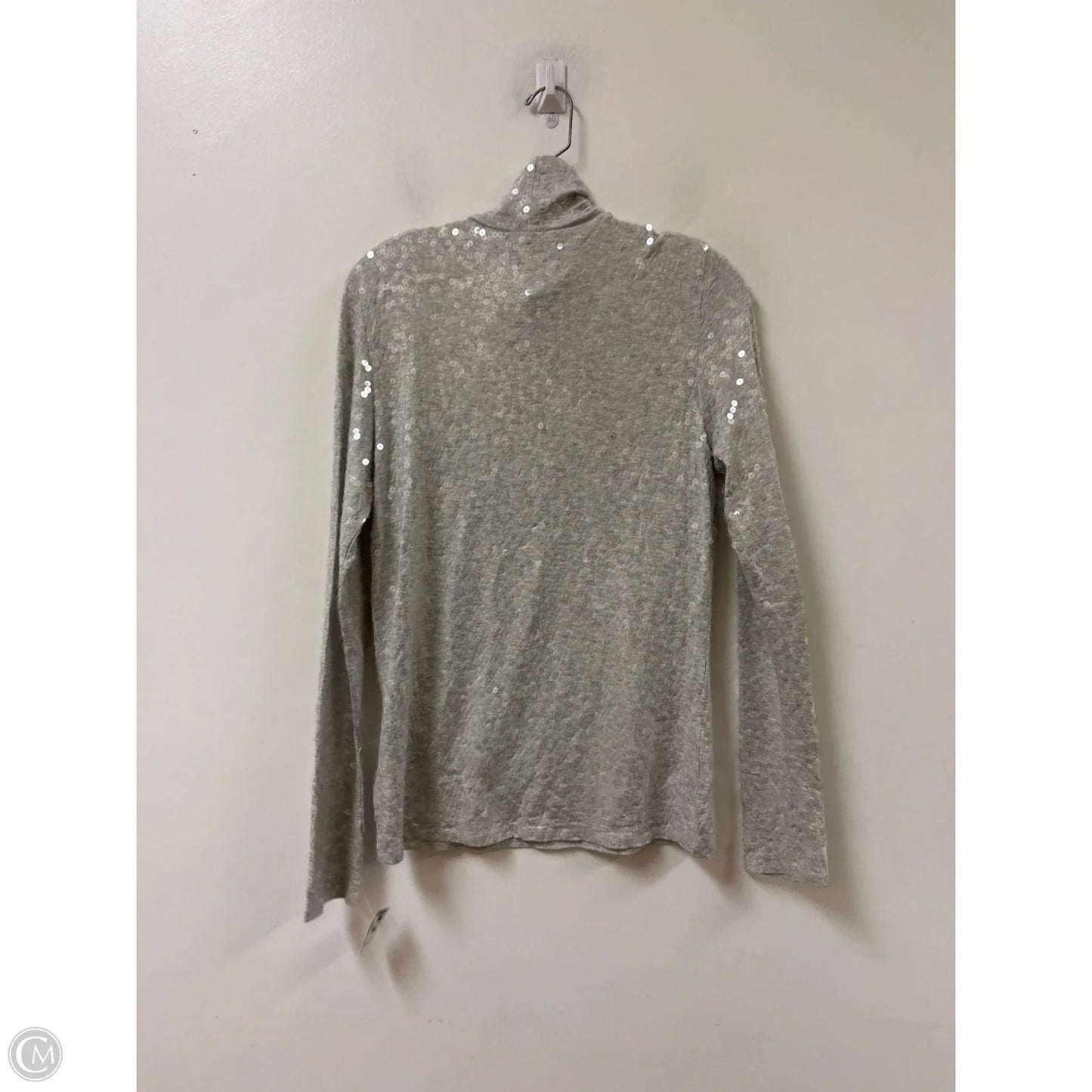 Top Long Sleeve By Express In Grey, Size: L