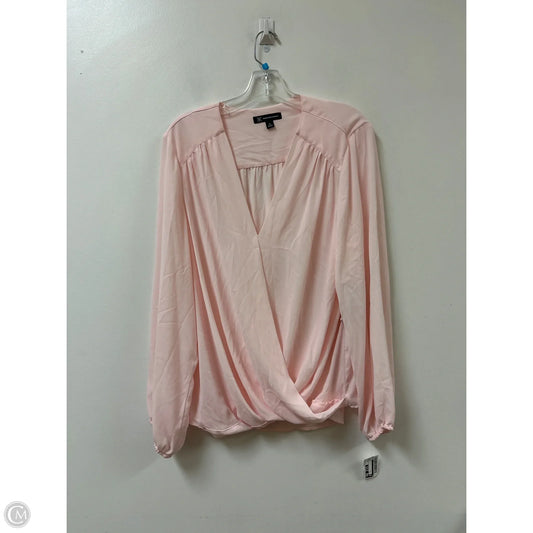 Top Long Sleeve By Inc In Pink, Size: Xl