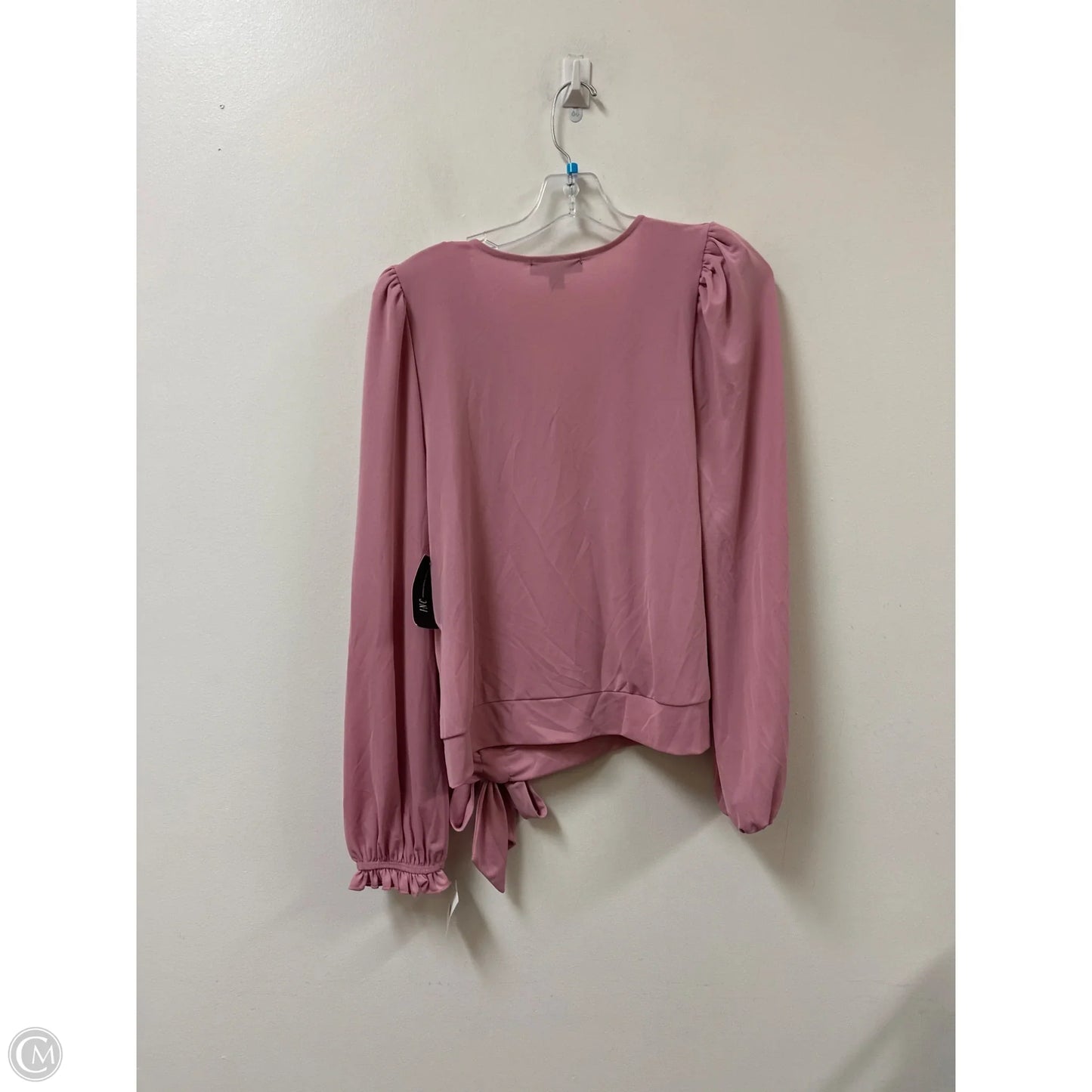 Top Long Sleeve By Inc In Pink, Size: L