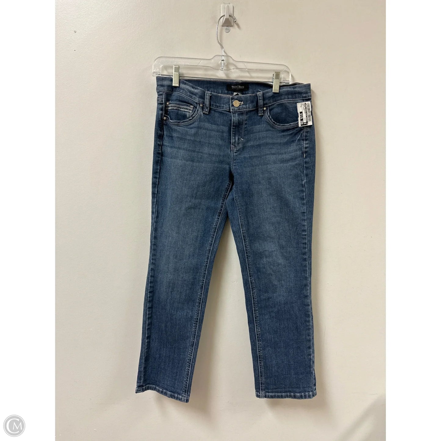 Jeans Straight By White House Black Market In Blue Denim, Size: 6