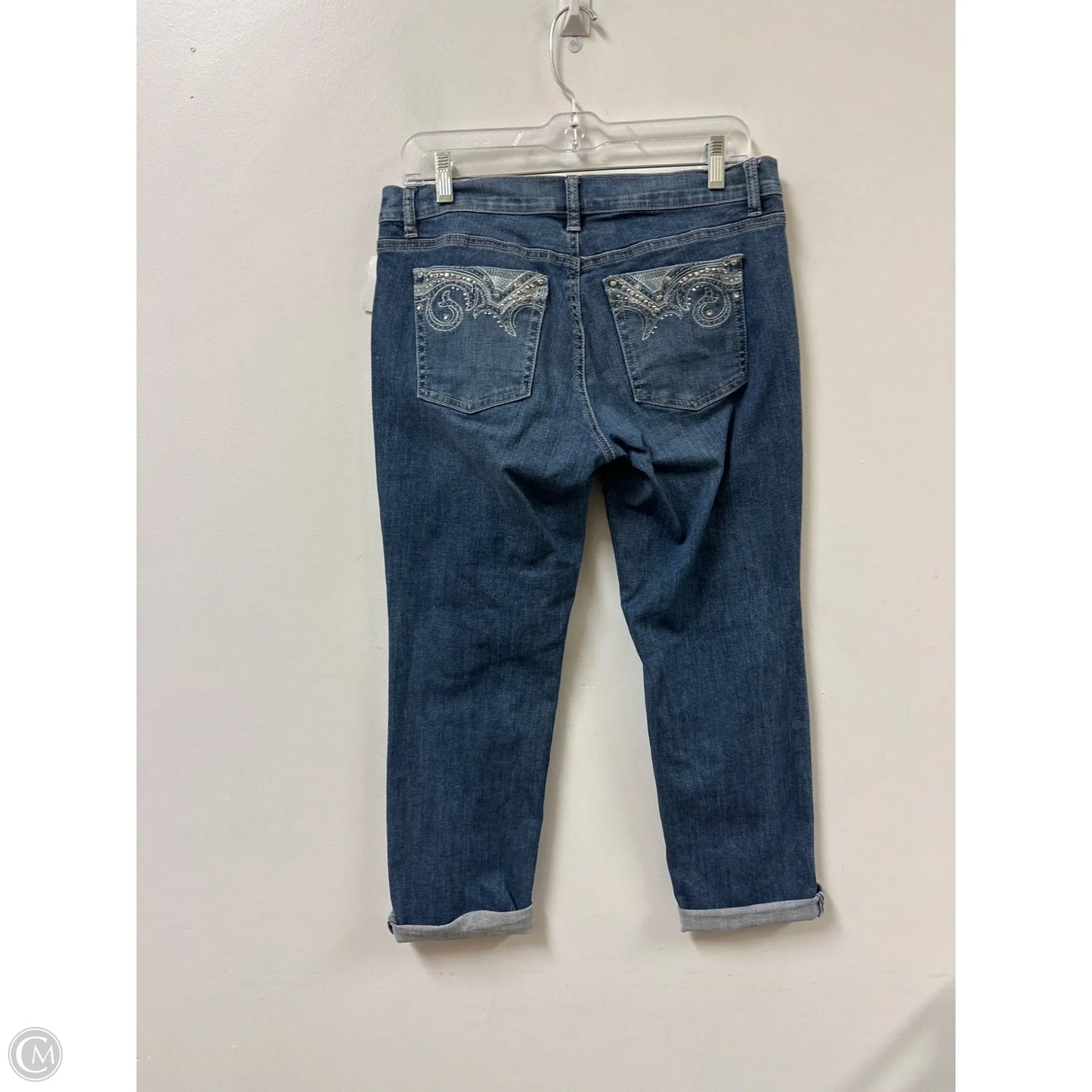 Jeans Straight By White House Black Market In Blue Denim, Size: 6