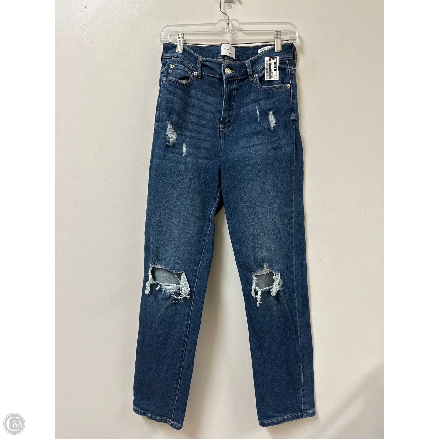 Jeans Straight By True Craft In Blue Denim, Size: 8