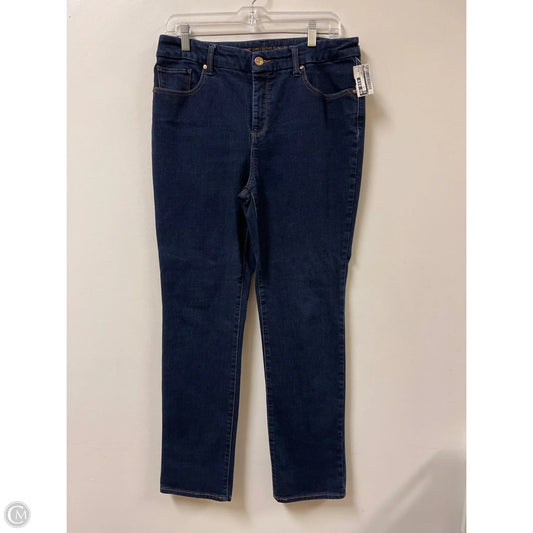Jeans Skinny By Chicos In Blue Denim, Size: M