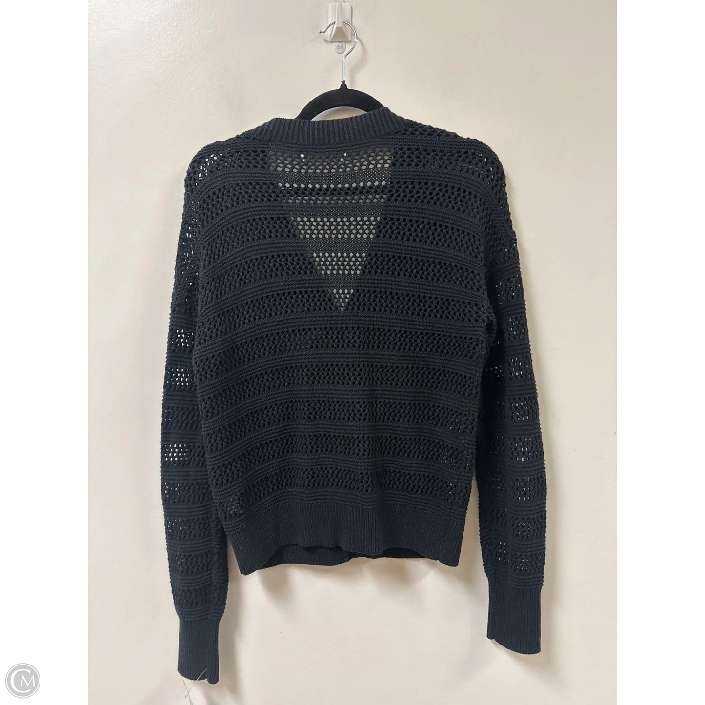 Sweater Cardigan By Clothes Mentor In Black, Size: M
