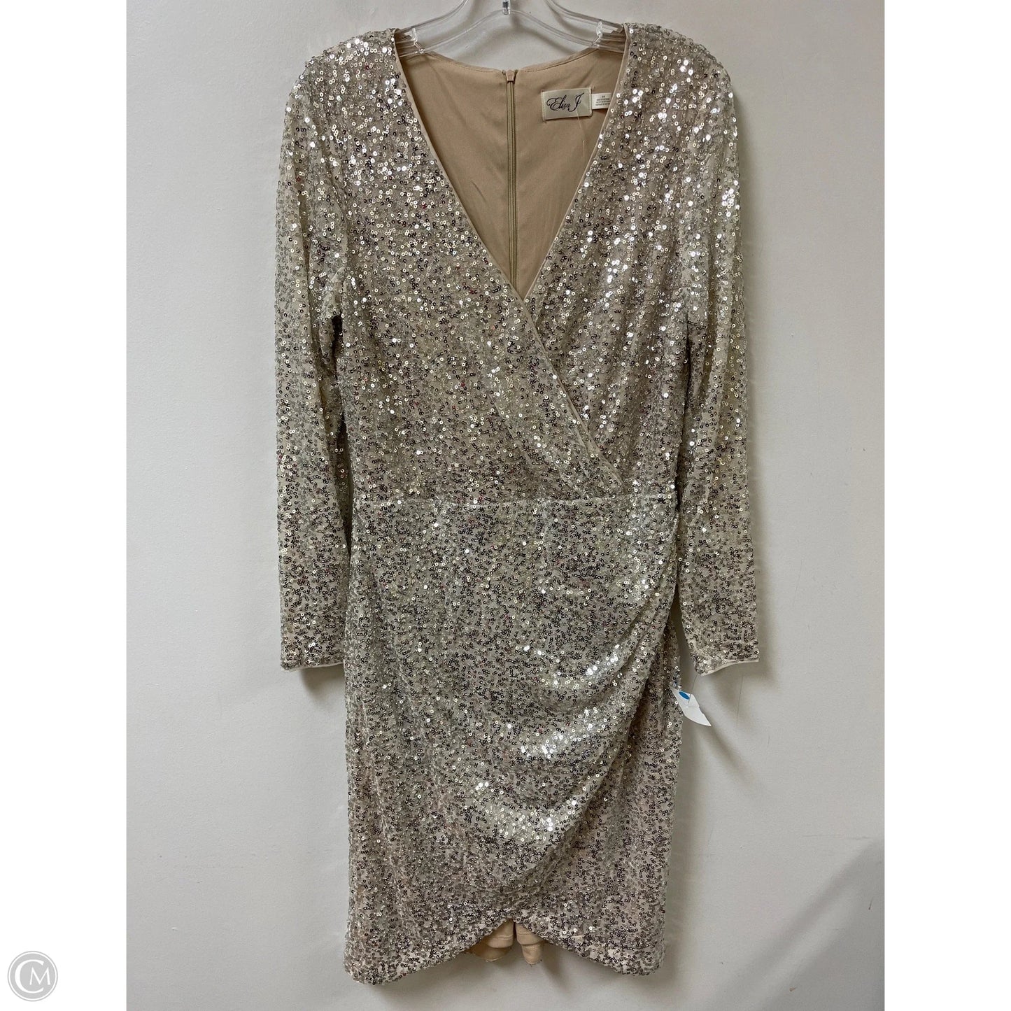 Dress Party Short By Eliza J In Cream, Size: L