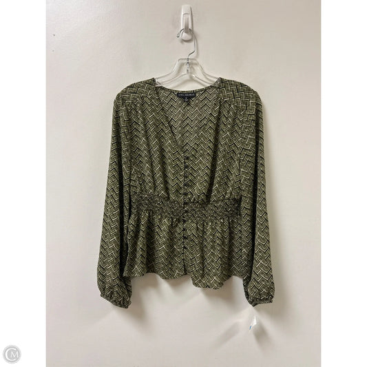 Blouse Long Sleeve By Sara Michelle In Green, Size: S