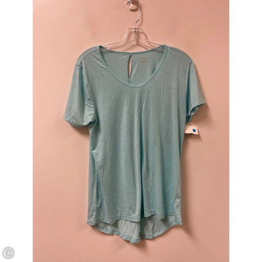 Athletic Top Short Sleeve By Bcg In Blue, Size: L
