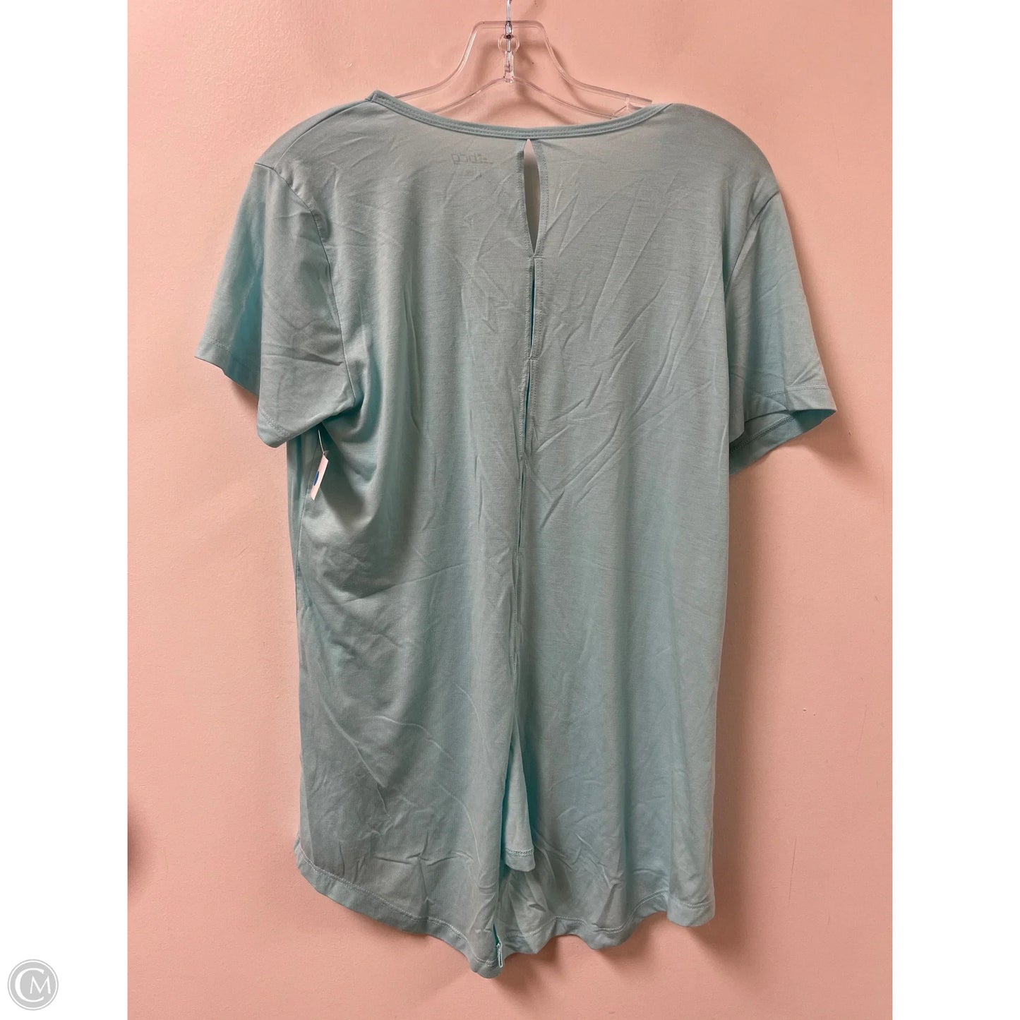 Athletic Top Short Sleeve By Bcg In Blue, Size: L