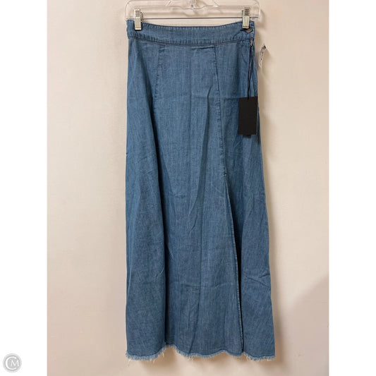 Skirt Maxi By Clothes Mentor In Blue Denim, Size: 4