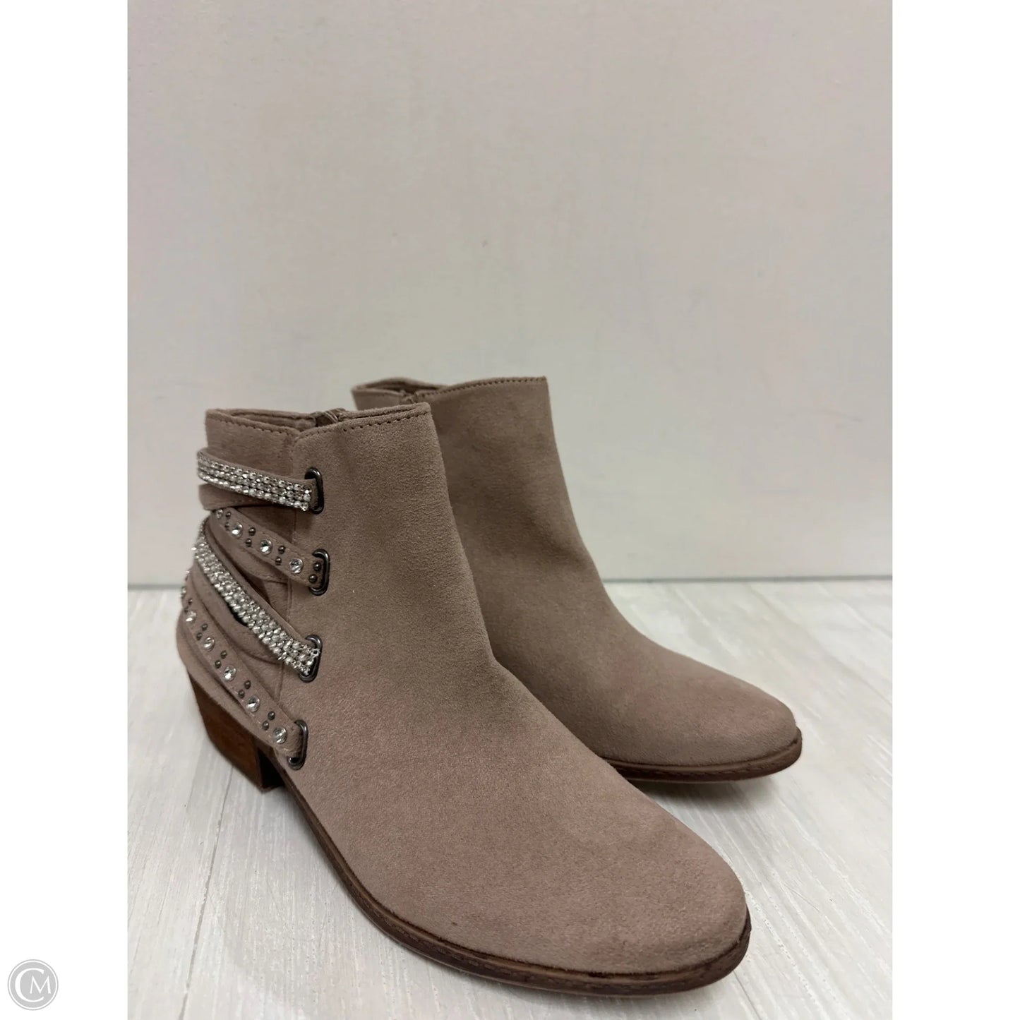 Boots Ankle Heels By Not Rated In Tan, Size: 8