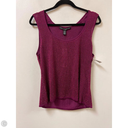 Top Sleeveless By Linda Allard In Purple, Size: L