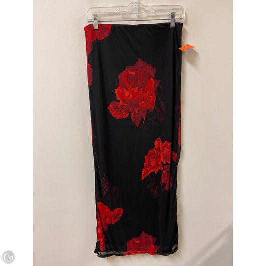 Skirt Maxi By Jolie & Joy In Black & Red, Size: 12