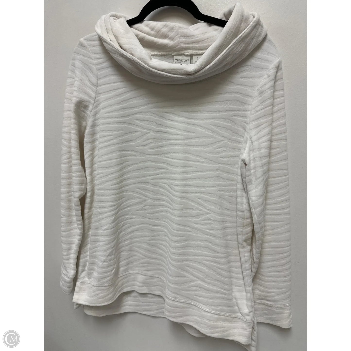 Sweater By Chicos In White, Size: M