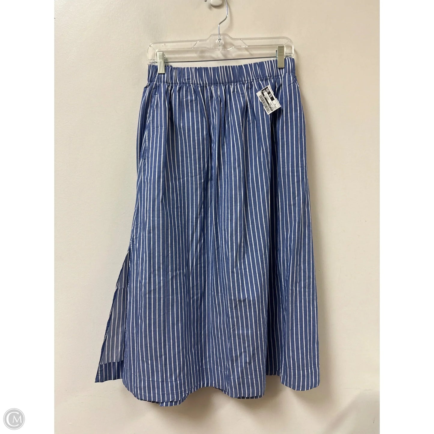 Skirt Midi By Old Navy In Blue & White, Size: 12