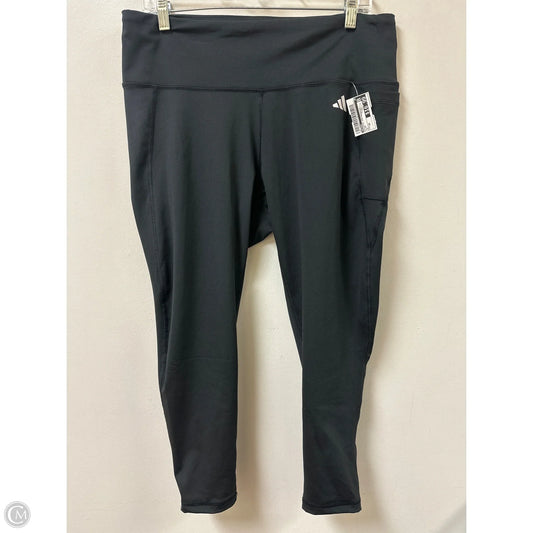 Athletic Pants By Adidas In Black, Size: 2x