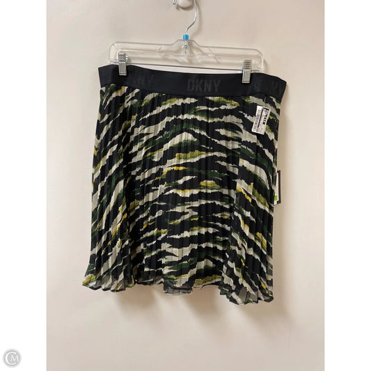 Skirt Mini & Short By Dkny In Black & Green, Size: 16