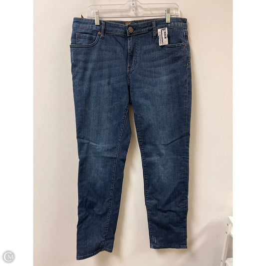 Jeans Straight By Kut In Blue Denim, Size: 12
