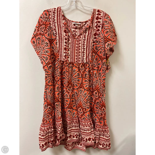 Dress Casual Short By Knox Rose In Orange, Size: M