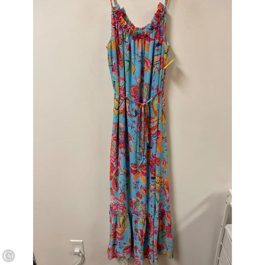 Dress Casual Maxi By Nicole Miller In Blue, Size: M