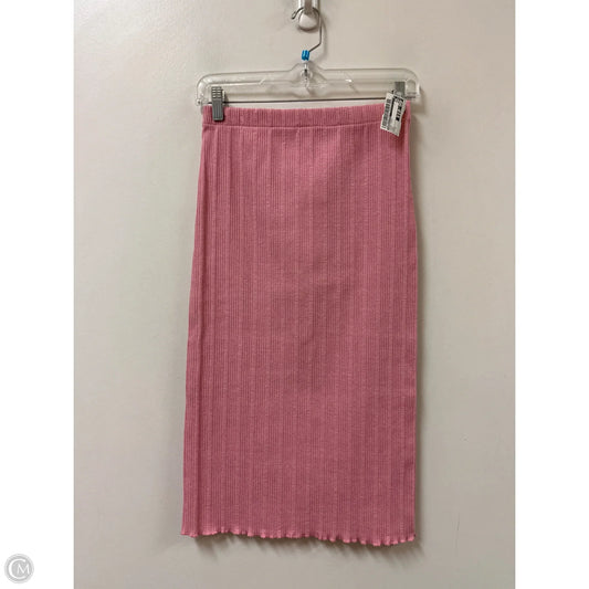 Skirt Midi By Francesca's In Pink, Size: S