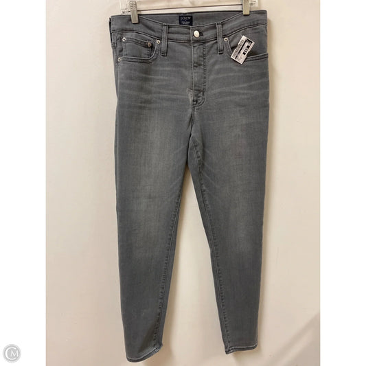 Jeans Skinny By J. Crew In Grey, Size: 10