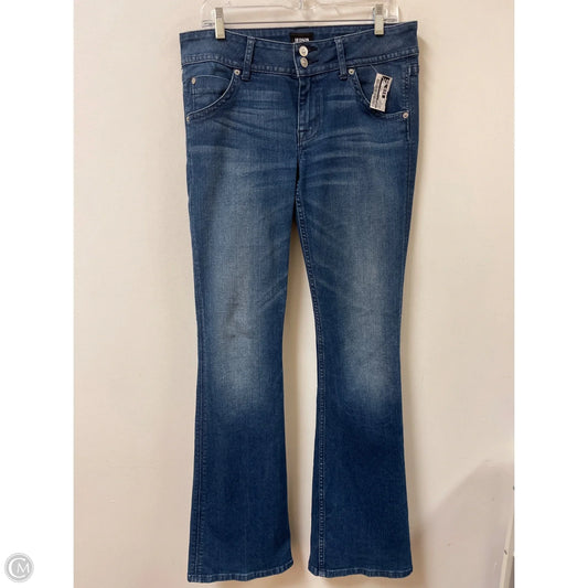 Jeans Flared By Hudson In Blue Denim, Size: 10