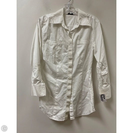 Tunic Long Sleeve By Cabi In White, Size: M